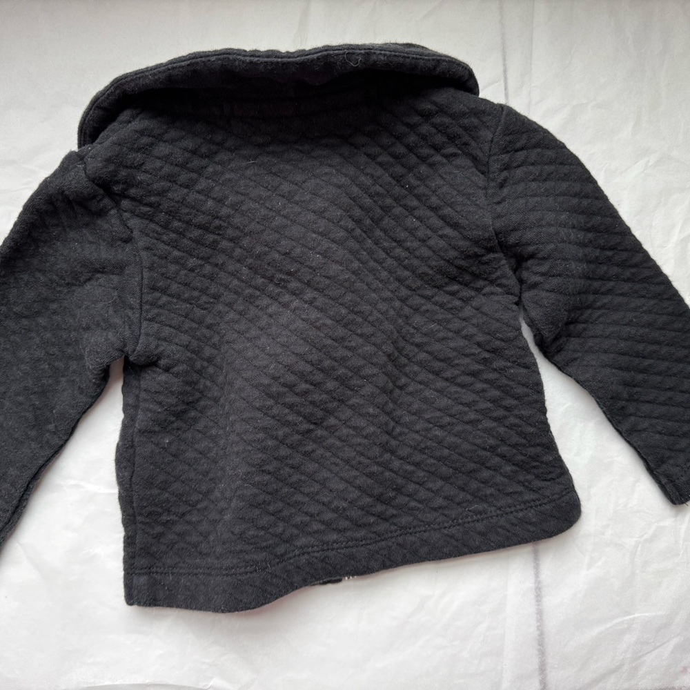 Truly scrumptious by Heidi Klum Black Quilted Baby Jacket size 12m - Picture 2 of 3